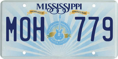 MS license plate MOH779