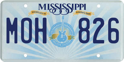 MS license plate MOH826