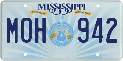 MS license plate MOH942