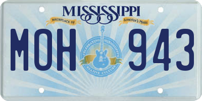 MS license plate MOH943