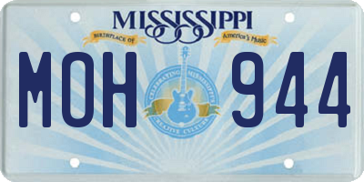 MS license plate MOH944