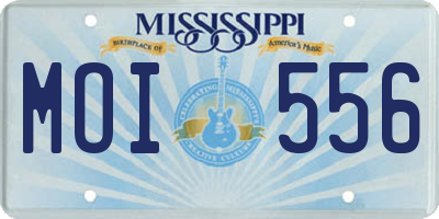 MS license plate MOI556