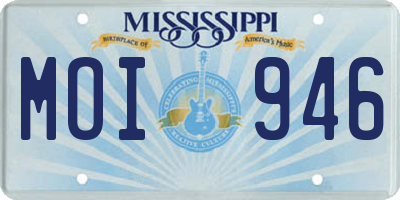 MS license plate MOI946