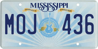 MS license plate MOJ436