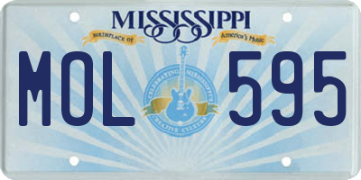 MS license plate MOL595