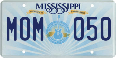 MS license plate MOM050