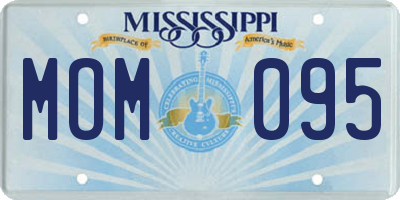 MS license plate MOM095