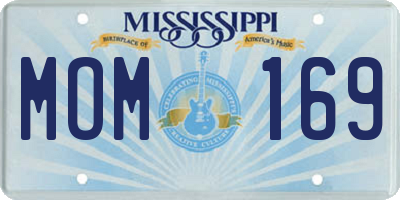MS license plate MOM169