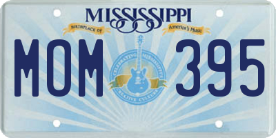 MS license plate MOM395