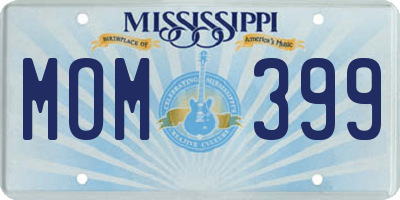 MS license plate MOM399