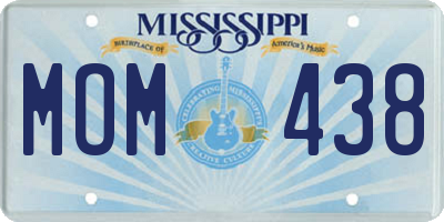 MS license plate MOM438