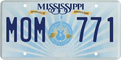 MS license plate MOM771