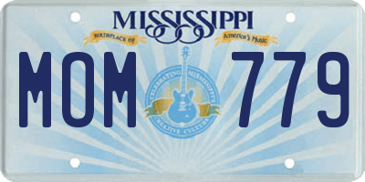 MS license plate MOM779