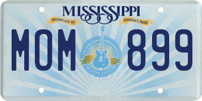MS license plate MOM899