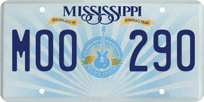 MS license plate MOO290