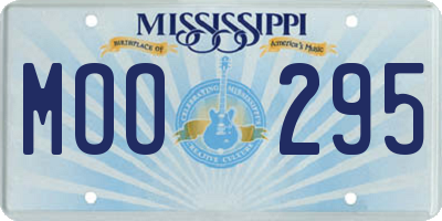 MS license plate MOO295