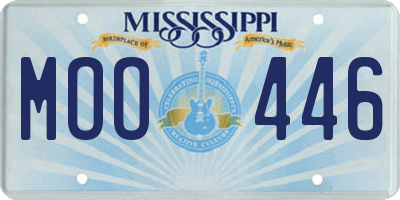 MS license plate MOO446