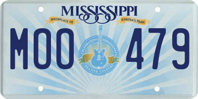 MS license plate MOO479