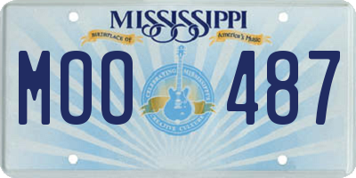 MS license plate MOO487