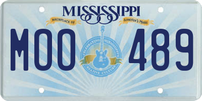 MS license plate MOO489