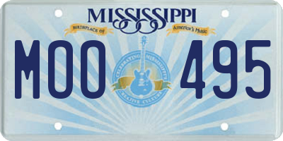 MS license plate MOO495