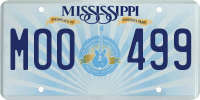 MS license plate MOO499