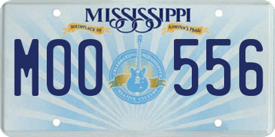 MS license plate MOO556