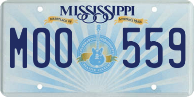 MS license plate MOO559