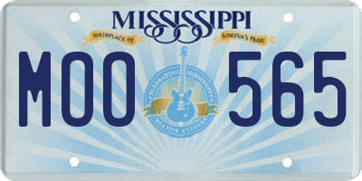 MS license plate MOO565