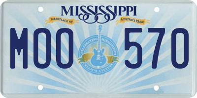 MS license plate MOO570