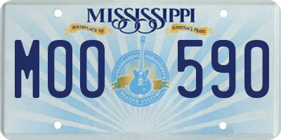 MS license plate MOO590