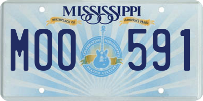 MS license plate MOO591
