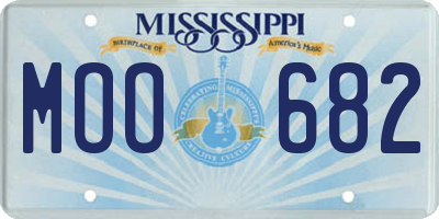 MS license plate MOO682
