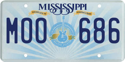 MS license plate MOO686
