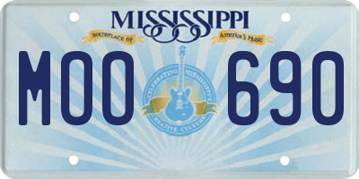 MS license plate MOO690