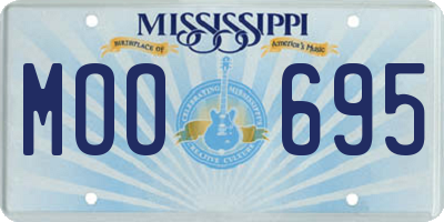 MS license plate MOO695