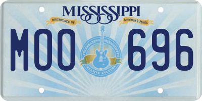 MS license plate MOO696