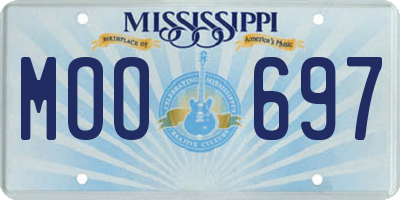 MS license plate MOO697