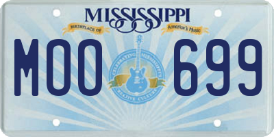 MS license plate MOO699