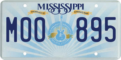 MS license plate MOO895