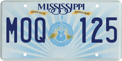 MS license plate MOQ125