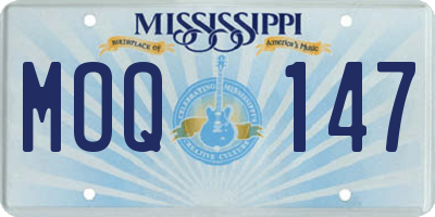 MS license plate MOQ147