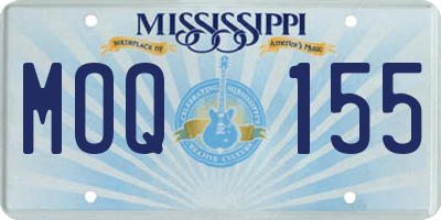 MS license plate MOQ155