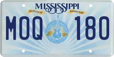 MS license plate MOQ180