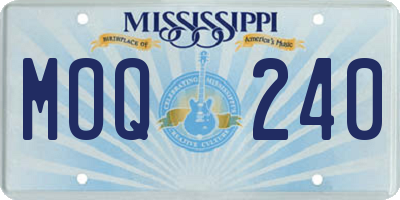 MS license plate MOQ240