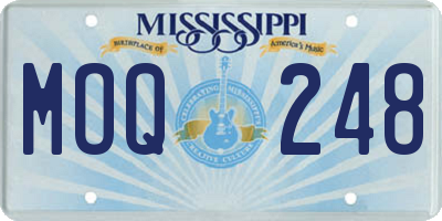 MS license plate MOQ248