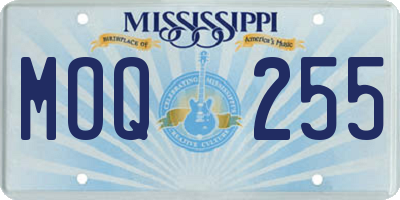 MS license plate MOQ255