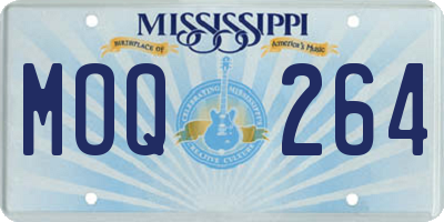 MS license plate MOQ264