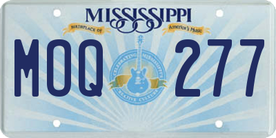 MS license plate MOQ277