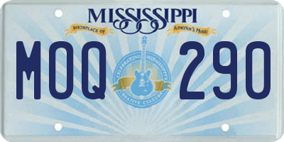 MS license plate MOQ290
